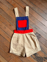 Load image into Gallery viewer, vintage 1960s overall romper {xs}