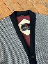 Load image into Gallery viewer, vintage 1960s black and white leisure jacket