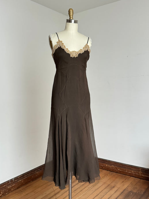 vintage 1930s silk dress {xxs}