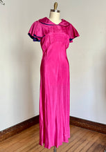 Load image into Gallery viewer, vintage 1930s pink taffeta gown {m-L}