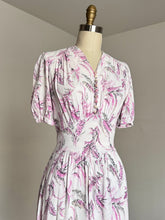 Load image into Gallery viewer, vintage 1940s novelty pink rayon dress {xs/s}