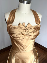 Load image into Gallery viewer, vintage 1950s gold gown {m}