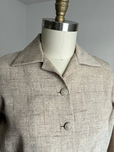 Load image into Gallery viewer, vintage 1950s brown fleck cropped jacket {m}