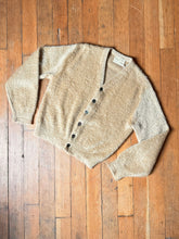 Load image into Gallery viewer, vintage 1950s 60s mohair cardigan sweater