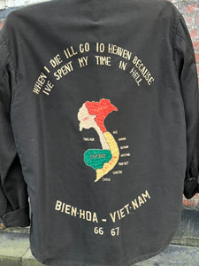 RESERVED vintage 1966-67 Vietnam Souvenir jacket with Liberty Cuffs