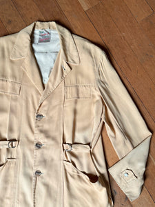 vintage 1951 Malta rayon leisure jacket