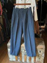 Load image into Gallery viewer, vintage 1950s wool trousers with watch pocket and subtle fleck 30&quot;W