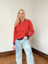 Load image into Gallery viewer, vintage 1970s color block sweatshirt hoodie