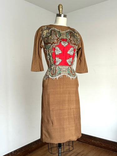 vintage 1960s scarf dress {xs}