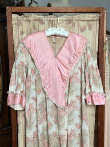 antique 1910s cotton wrap dressing gown {XL}