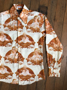 vintage 1970s Playboy pin up shirt
