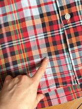 Load image into Gallery viewer, vintage 1950s plaid cotton short sleeve shirt