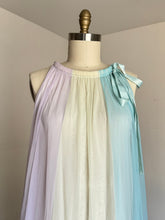 Load image into Gallery viewer, vintage 1960s colorful peignoir lingerie set {L}