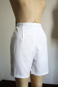 vintage 1960s white shorts {m}