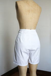 vintage 1960s white shorts {m}