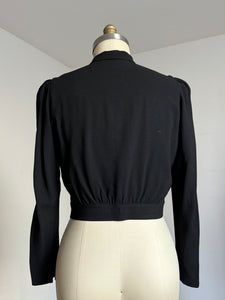 vintage 1930s black top {m}