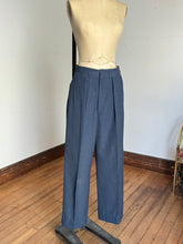 Load image into Gallery viewer, vintage 1950s wool trousers with watch pocket and subtle fleck 30&quot;W