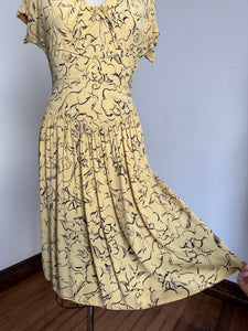 vintage 1940s novelty pony dress {m}