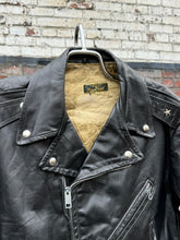 Load image into Gallery viewer, vintage 1950s Excelled horsehide biker jacket