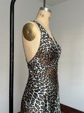 Load image into Gallery viewer, vintage 1970s Vanity Fair leopard jumpsuit {xs/s}