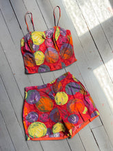Load image into Gallery viewer, vintage 1950s 60s novelty top &amp; shorts set {s}