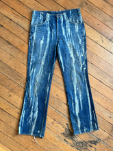 Load image into Gallery viewer, vintage 1960s GWG Kings hippie altered denim jeans 32"W