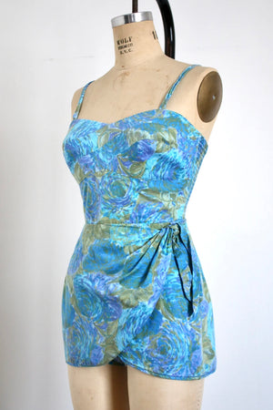 vintage 1950s Tori Richard's sarong swimsuit