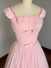 Load image into Gallery viewer, vintage 1950s pink prom dress {xs}