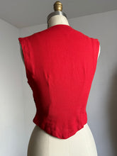 Load image into Gallery viewer, vintage 1940s wool vest {xxs}