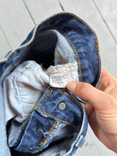 Load image into Gallery viewer, vintage 1980s Levis red line selvedge cut off shorts 27"W