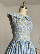 Load image into Gallery viewer, vintage 1950s sheer floral dress {s}