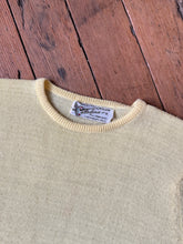 Load image into Gallery viewer, vintage 1940s 50s Catalina yellow knit sweater top {xs-m}