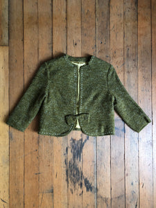 vintage 1960s green jacket {xs}