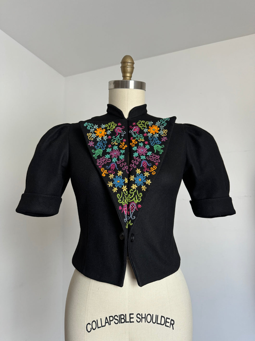 vintage 1930s embroidered jacket {s}