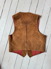 Load image into Gallery viewer, vintage 1940s leather vest {m}
