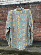 Load image into Gallery viewer, vintage 1940s long sleeve rayon shirt