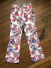 Load image into Gallery viewer, vintage 1960s floral pants 26&quot;W