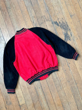 Load image into Gallery viewer, vintage 1950s color block corduroy varsity jacket