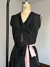 Load image into Gallery viewer, vintage 1930s silk beach pyjamas jumpsuit {s}