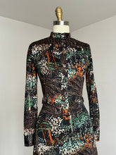 Load image into Gallery viewer, vintage 1970s novelty tree dress {s}