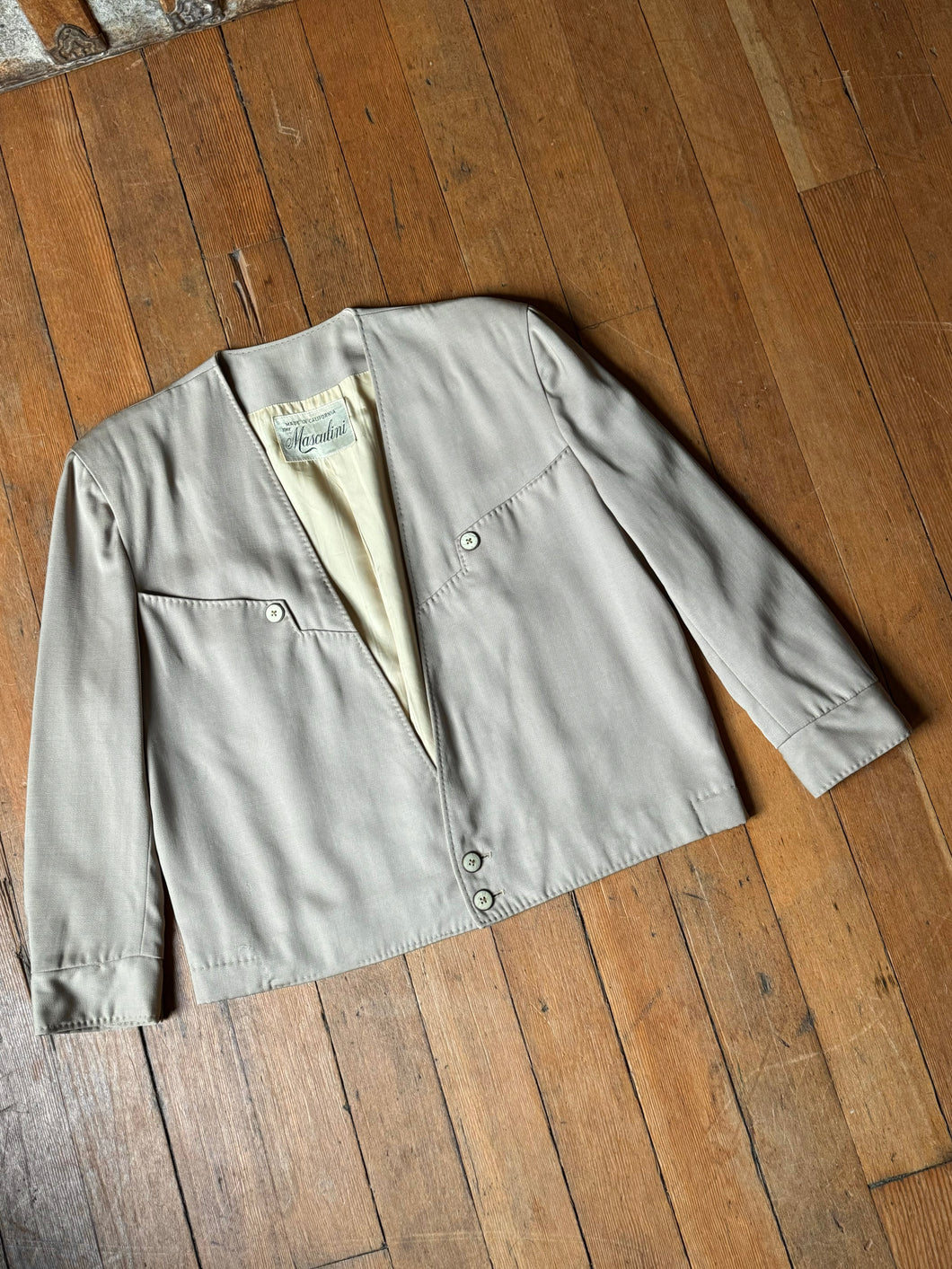 vintage 1950s Masculini cropped wool rockabilly jacket