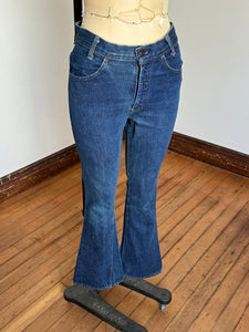 vintage 1970s Big E Levis  746 denim jeans flares bell bottoms 30W