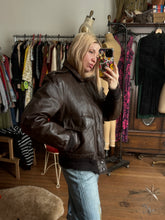 Load image into Gallery viewer, vintage 1950s 60s Excelled leather bomber jacket