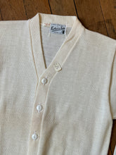 Load image into Gallery viewer, DEADSTOCK vintage 1950s cream letterman sweater