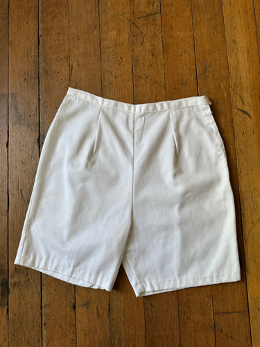 vintage 1960s white shorts {m}