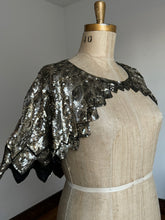 Load image into Gallery viewer, vintage 1930s French sequin cape