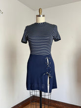 Load image into Gallery viewer, vintage 1960s lace up skirt dress {m}
