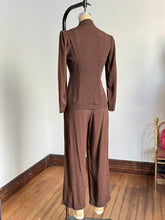 Load image into Gallery viewer, vintage 1940s leisure suit {xs} 40s pant suit slack suit