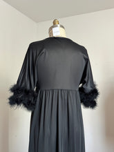 Load image into Gallery viewer, vintage 1960s black sheer negligée {L}