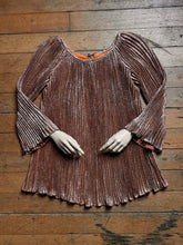 Load image into Gallery viewer, vintage 1960s metallic mini tunic {xs/s}